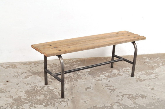 Image 1 of Vintage industrial bench/dressing room bench, 1950s