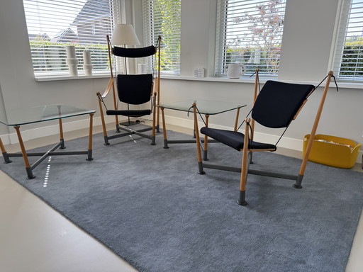 PETER OPSVIK reflex 1 & 2 stoelen  + 2x salon tafel