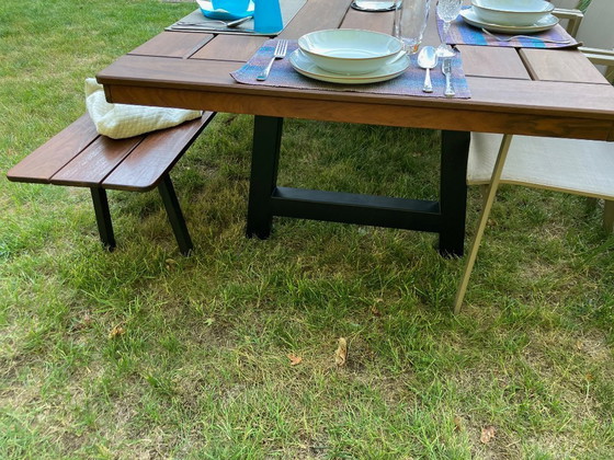 Image 1 of Tuintafel "Family" 8P - Braziliaanse Walnoot - Ambacht