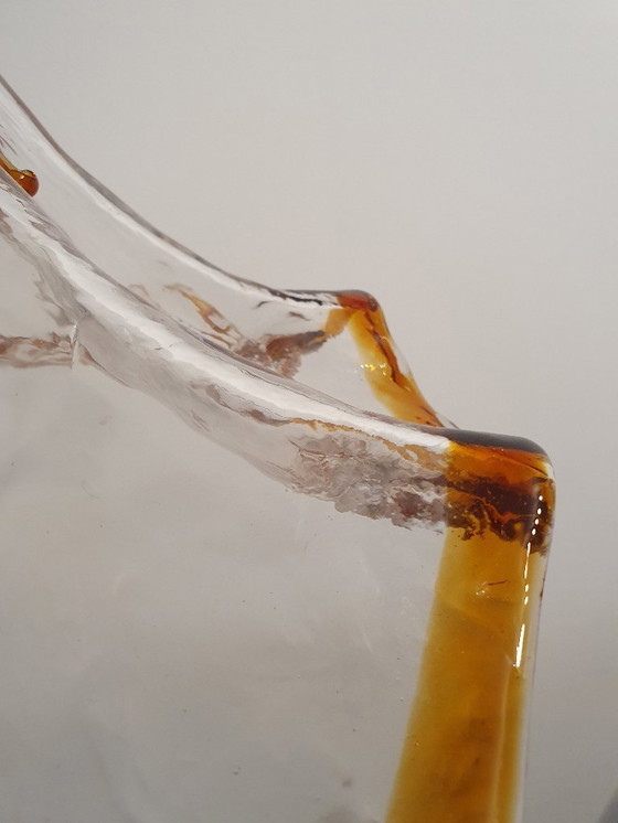 Image 1 of Murano Mazzega plafondlamp, vintage lamp van Murano-glas, hanglamp uit de jaren 70, Italië