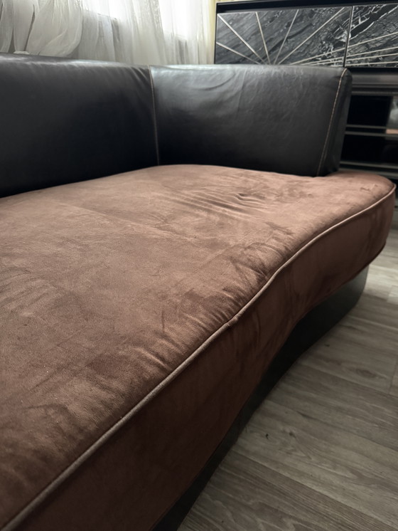 Image 1 of Designer-Couch mit Lederbezug