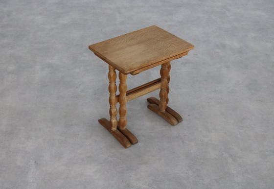 Image 1 of Set brutalista di 2 tavolini impilabili