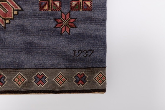 Image 1 of Woven Swedish Ethnic wall art from 1930’s