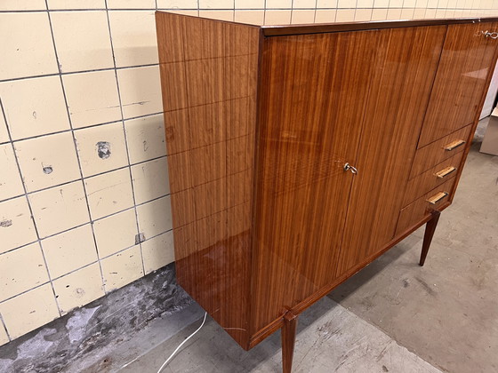 Image 1 of Vintage high-gloss bar cabinet by Van Pelt