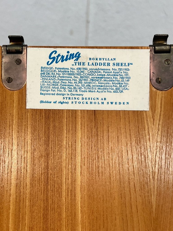 Mobiletto/appendiabiti da parete vintage con corde, Svezia, anni '70 – String, Scaffali a muro, Wood (photo 12 of 12)