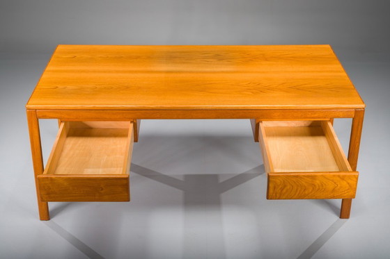 Image 1 of Mid-Century Modern Teak Schreibtisch, 1970er Jahre