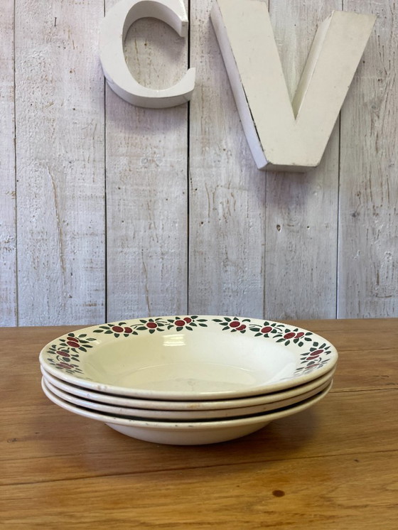 Image 1 of Set of 4 vintage "Montereau" plates