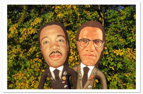 Image 1 of Malcolm X-cadeau | Malcolm X-decoratie | Kunstpop voor verzamelaars | Cadeau met thema zwarte geschiedenis
