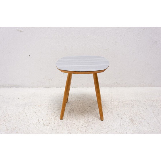 Image 1 of Vintage stool in wood and formica, Czechoslovakia 1960s