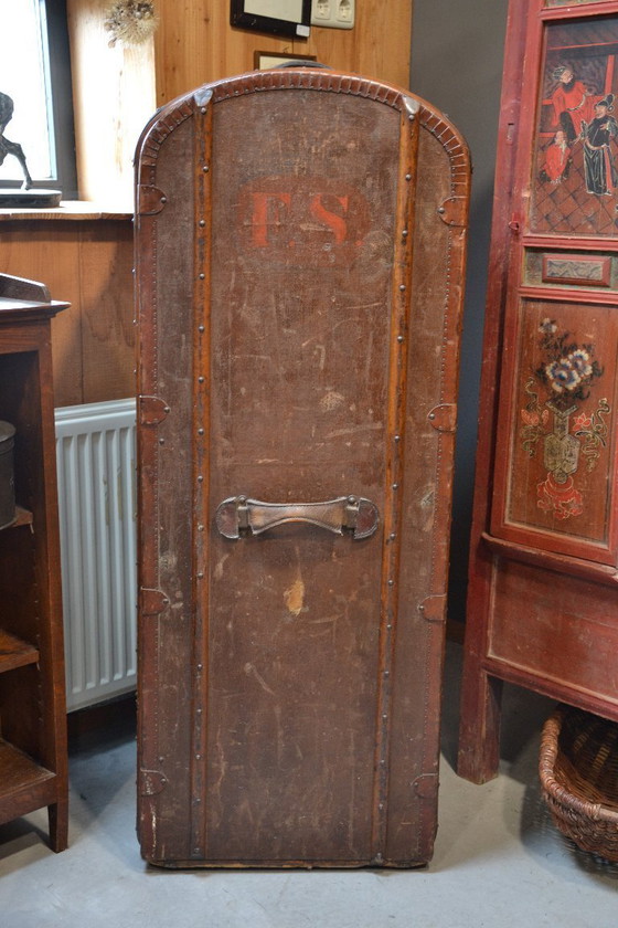 Image 1 of Alter antiker Reisekoffer – Kabinenkoffer – Original