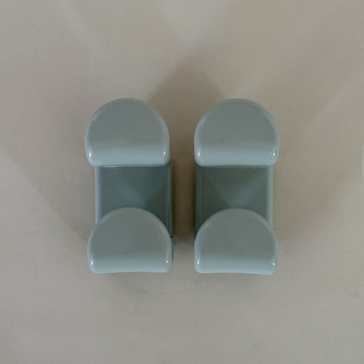 Pair of coat hooks by Ambrogio Rossari for Gedy Italy 1970s