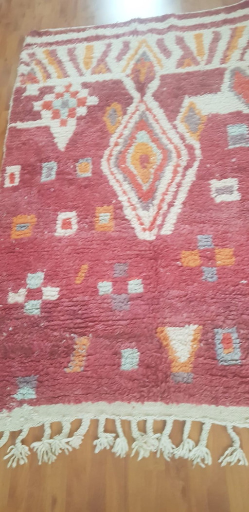 Handgeknoopt Berber kleed wol 150x245cm