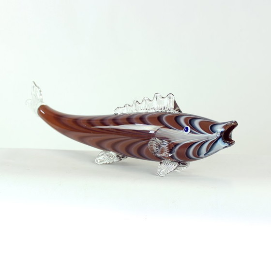 Grande pesce in vetro soffiato a mano, Cecoslovacchia, anni '60 – Sculture, Glass (photo 5 of 8)