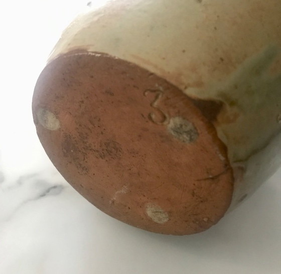 Image 1 of Antieke Provençaalse grote geglazuurde terracotta vaas