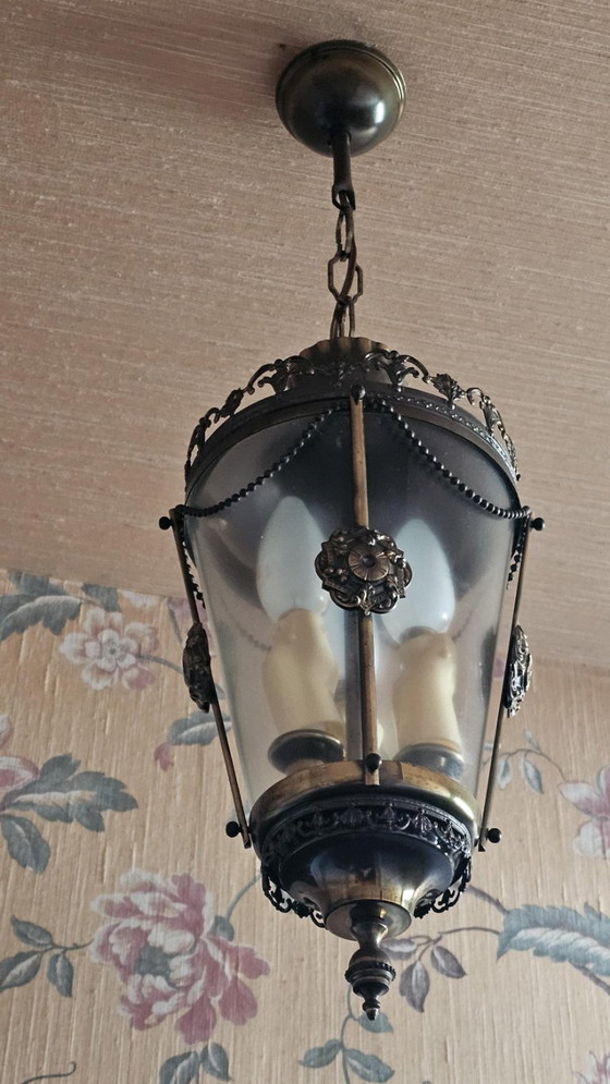 Lampadario da soffitto in bronzo patinato e vetro fumé – old school, Plafoniere, Bronze (photo 2 of 5)