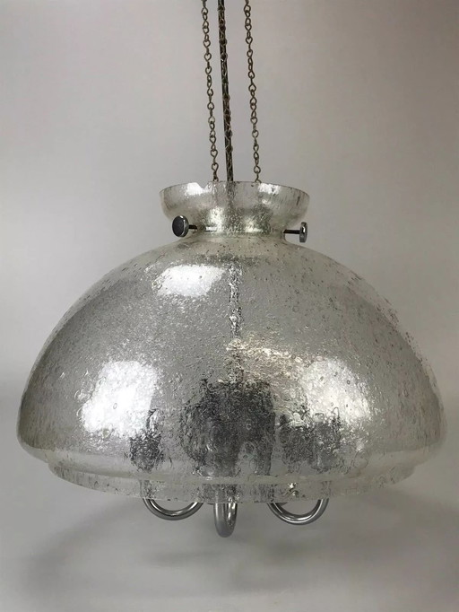 60's 70's Lampe Lampe de plafond Suspension Doria Verre Space Age Design