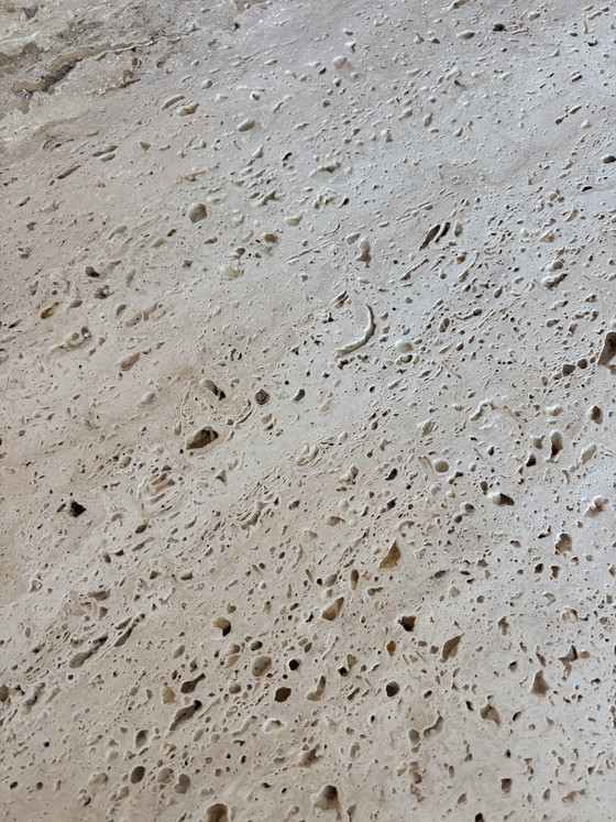 Travertine coffee table Ø90 cm (photo 7 of 7)