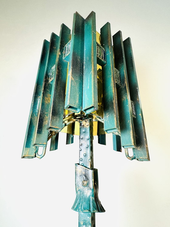 Image 1 of LAMPADA DA TAVOLO BRUTALISTA UNICA NEL SUO GENERE - BIANCARDI & JORDAN ARTE, ITALIA, anni '70