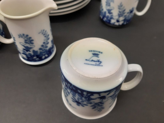 Image 1 of Coffee set with milk container / 6 plates/ "Žosefina"