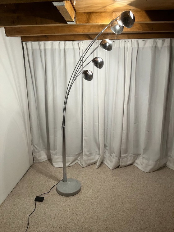Image 1 of Arc floor lamp with tree-shaped base and 5 lights, AGEMOB, 2000s, MCM style
