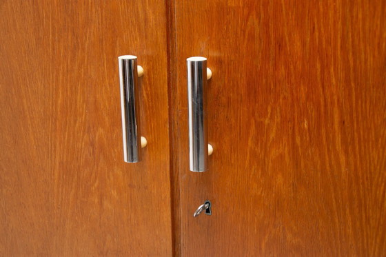 Image 1 of Bauhaus Wardrobe with Chrome Details, Bohemia, 1930s