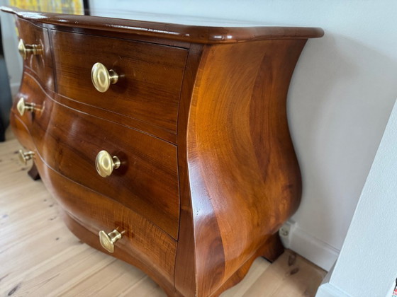 Image 1 of Cassettiere Valenti “Bruselas” – Design di lusso spagnolo 2004 – Dettagli in legno lucidato e ottone