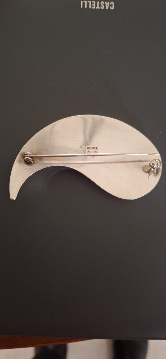 Image 1 of Vintage Deense Sterling zilveren broche