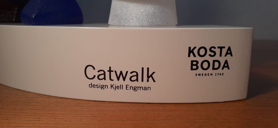 Image 1 of Rare Set Kosta Boda Kjell Engman " Catwalk " (Marche)