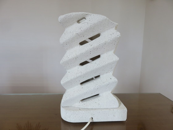 Image 1 of Grote stenen sculptuurlamp, 1970, Frankrijk