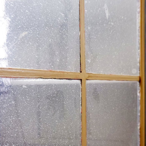 Image 1 of Vintage tweedelige kast van grijs gelakt hout - verkrijgbaar als set van twee (A)