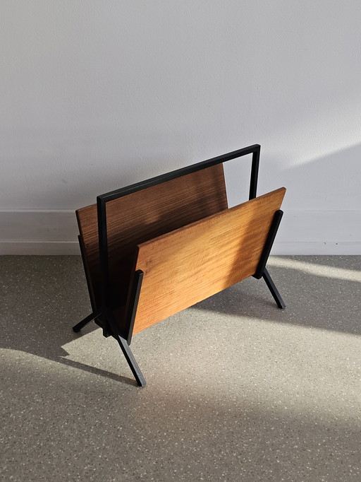 Vintage teak magazine rack
