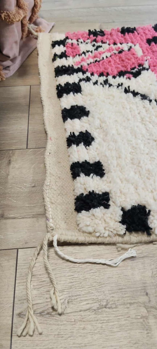 Berber carpet 195 x 100 Boho new wool rug runner stairs