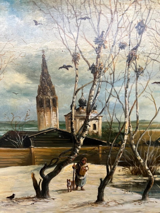 Painting, The towers have arrived – Paintings & Drawings, Wood (photo 9 of 12)