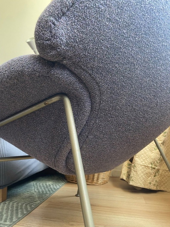 Vintage Artifort F555 Loungefauteuil – Metal, Textile (photo 4 of 7)
