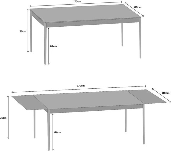 Image 1 of Extendable Dining Table – 1960s Rosewood – Seats Up to 12