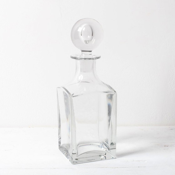 Carafe à whisky en cristal style milieu du XXe siècle : carafe à liqueur en verre italien, années 1960 (photo 3 of 8)