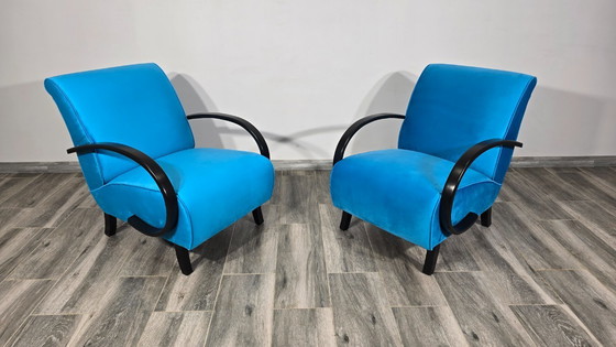 Image 1 of Set of Lounge Chairs by Jindrich Halabala