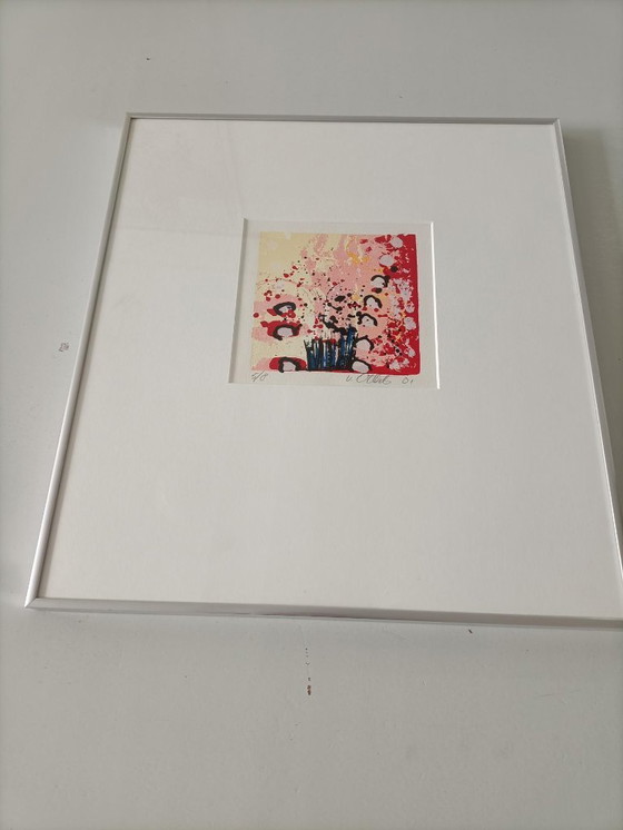 Image 1 of beautiful silkscreen/lithograph signed Van Otterlo 5/8