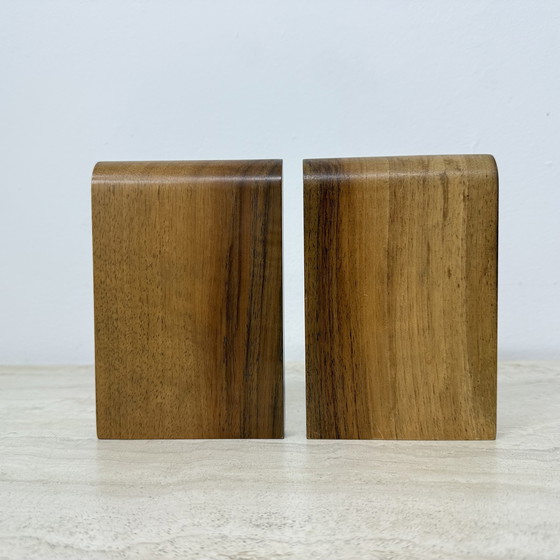 Image 1 of Paire de serre-livres en bois, 1970