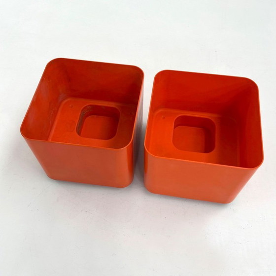 Image 1 of Orange Dime Planter on Wheels by Marcello Siard for Longato, 1970s