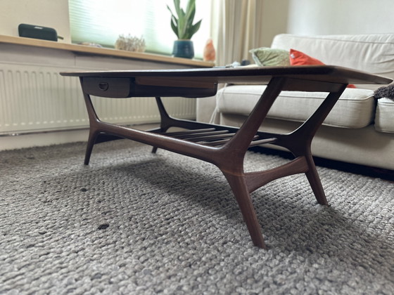 Tavolino da Caffè Mid Century di Louis Van Teeffelen in Teak – Tavolini da caffè, Wood (photo 2 of 5)