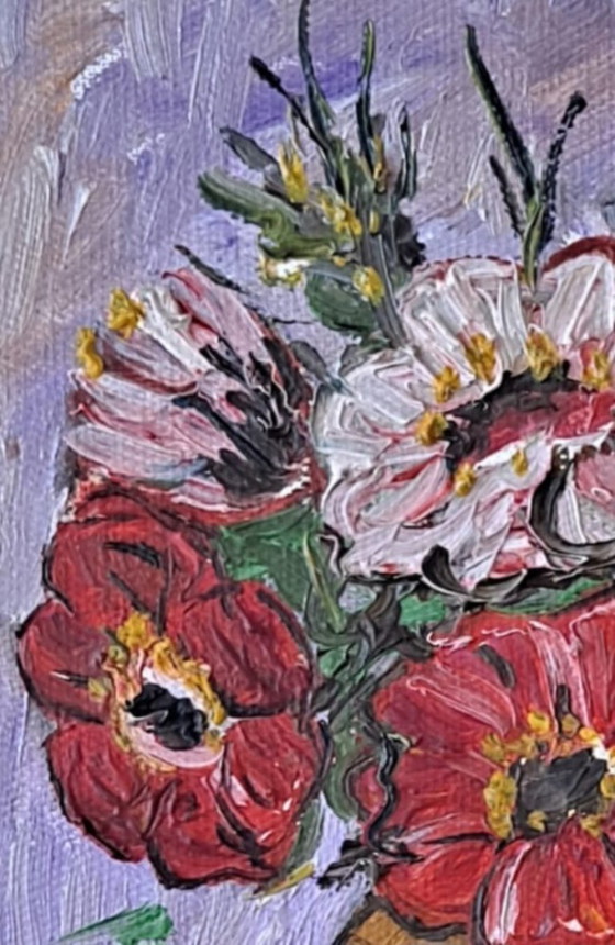 Image 1 of Vintage schilderij "Klein boeket"