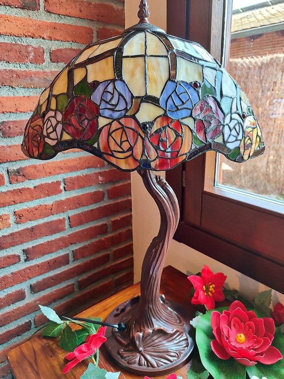Lámpara Tiffany Floral – Lámparas de mesa, Crystal (photo 9 of 12)