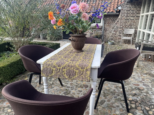 HAY chairs 4x type AAC23 Black/Remix 373