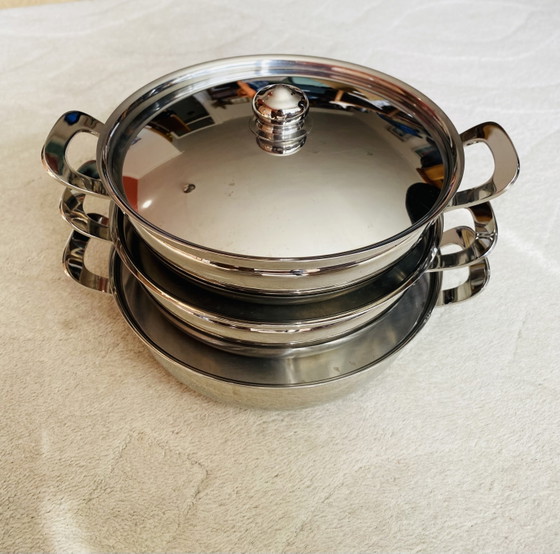 Image 1 of Ensemble de trois plats couverts vintage Gero Zilmeta