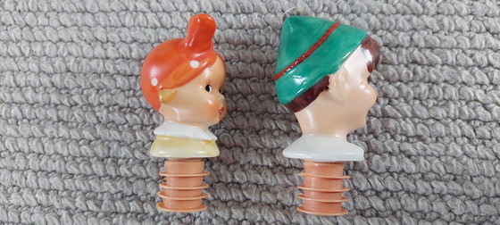 Image 1 of Vintage Porseleinen wijnschenkers van Goebel