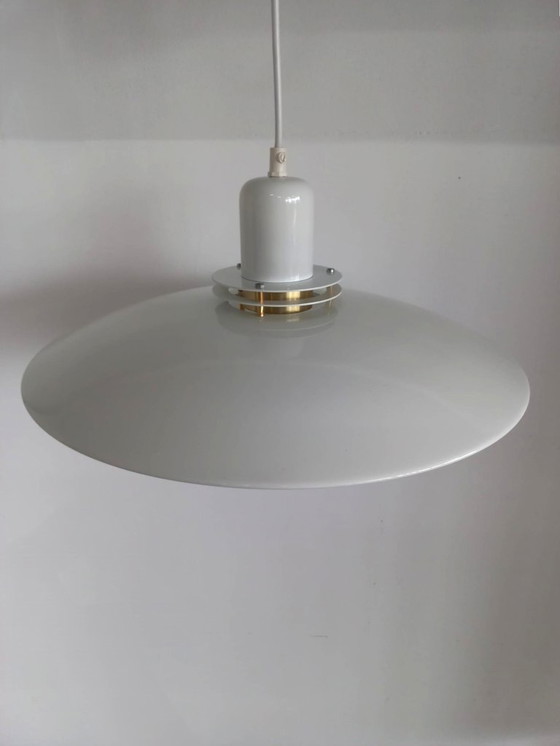 Image 1 of Plafonnier scandinave en métal, lampe en forme de bol/lampe annulaire, années 70/80
