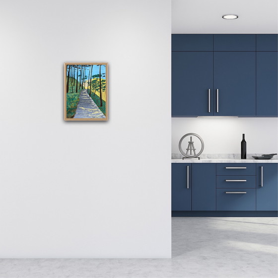 Image 1 of Gouache sur papier naturel 250g.  40x30cm. 