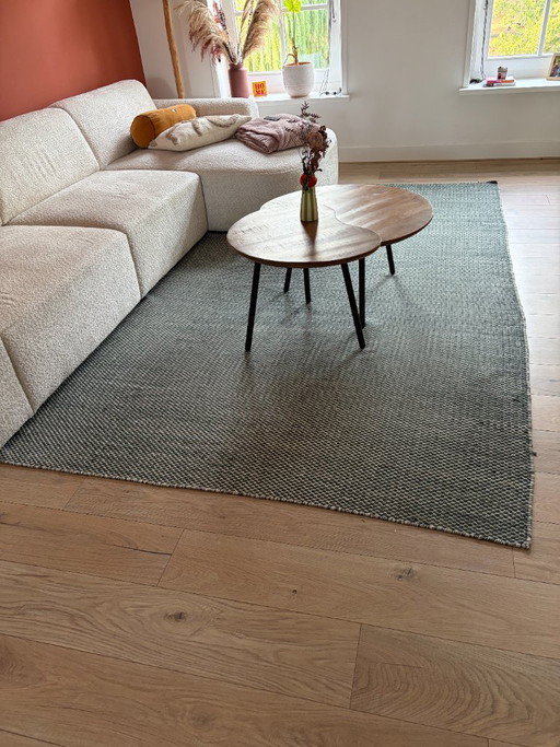 HAY Tapis Kilim Moiré 200x300 cm – vloerkleden en tapijten, Cotton, Wool