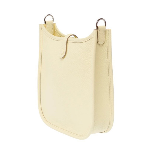 Image 1 of Sac HERMES Mini Evelyne en Cuir Jaune - 103473 Prix soldé